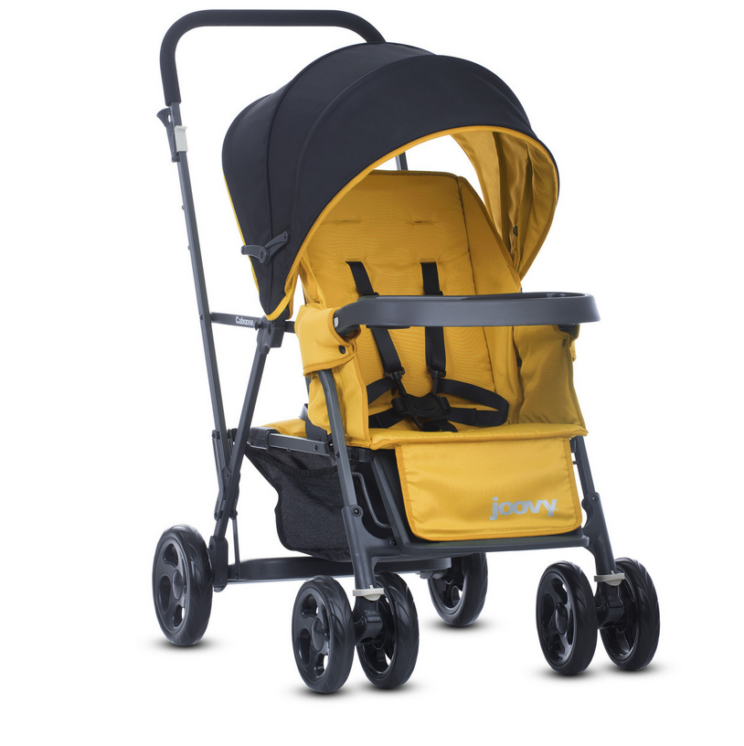 Прогулочная коляска JOOVY Caboose Graphite Желтая - фото 1