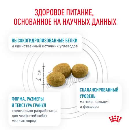 Корм для собак ROYAL CANIN Hypoallergenic HDS24 малых пород с пищевой аллергией 1кг