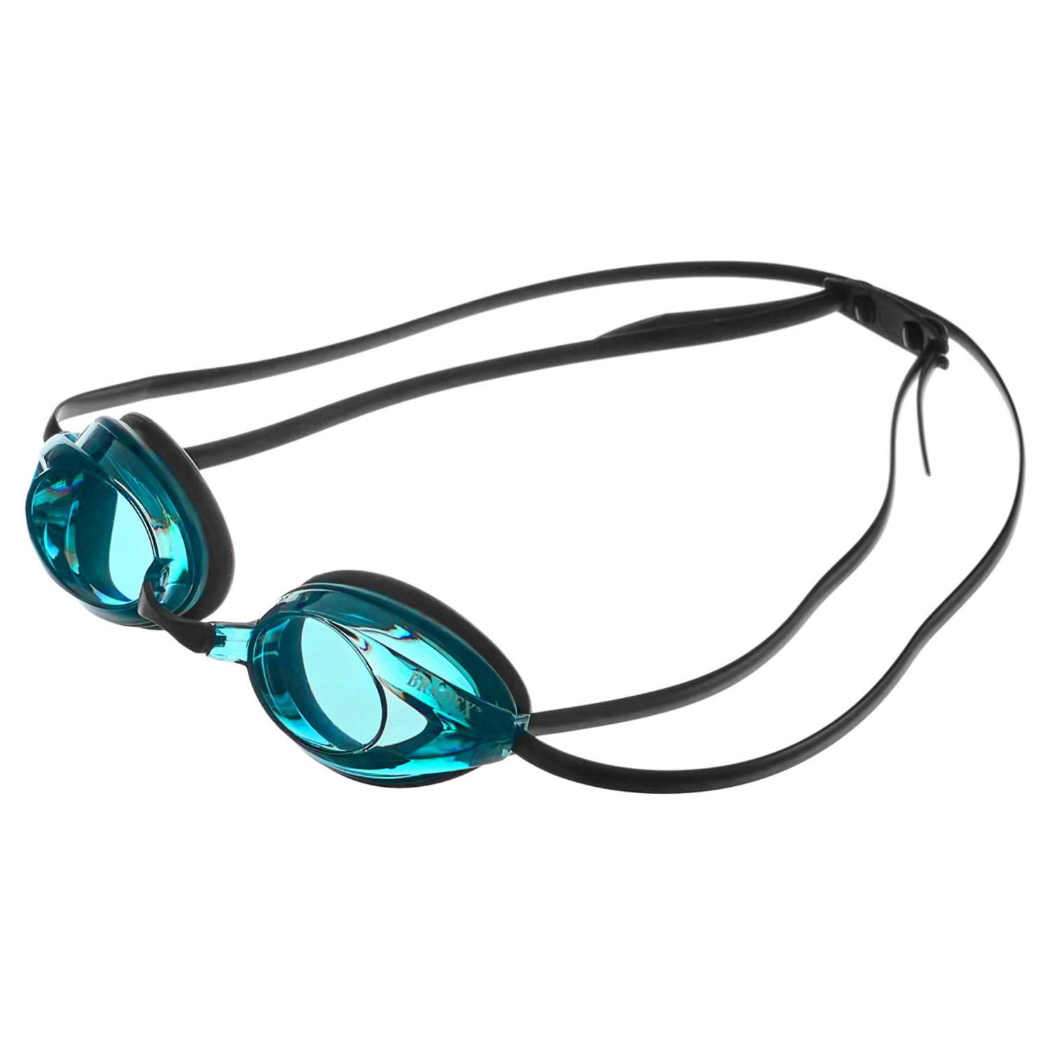 Очки для плавания Bradex серия Спорт черные c голубыми линзами - фото 9