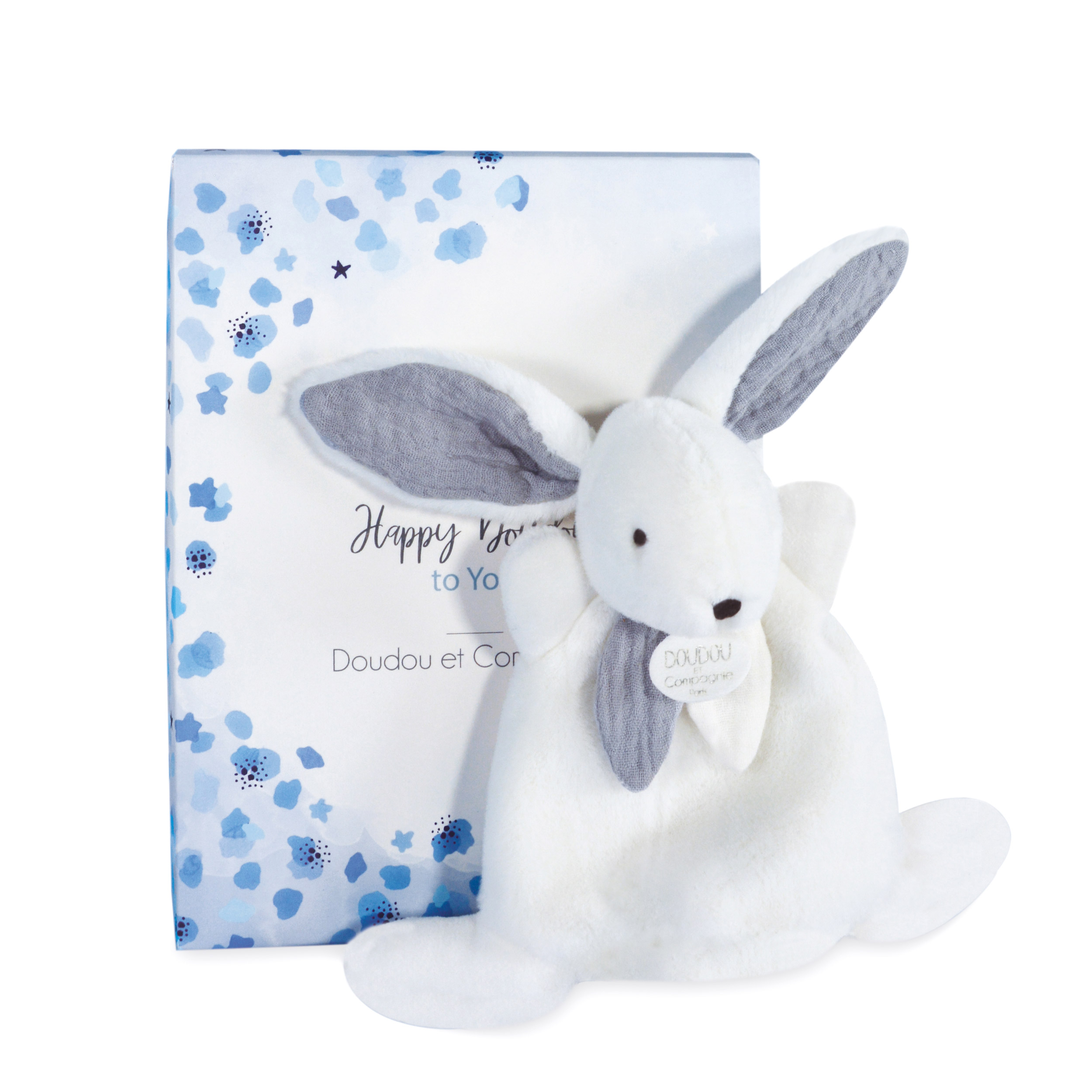 Комфортер Doudou et compagnie  серый Happy Glossy - фото 2