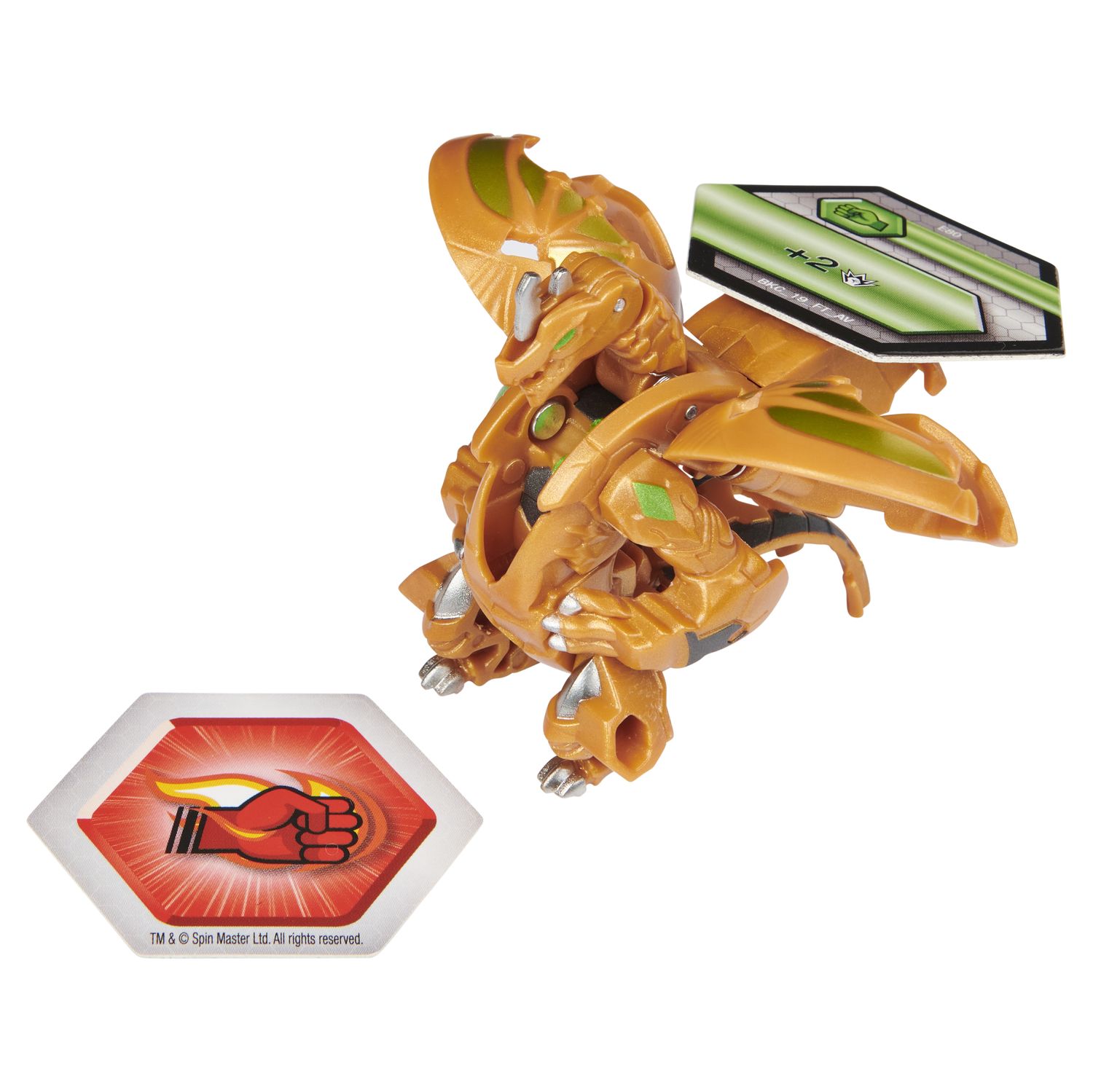 Фигурка-трансформер Bakugan S3 Ультра Dragonoid V3 Gold 6061538/20132858 - фото 3