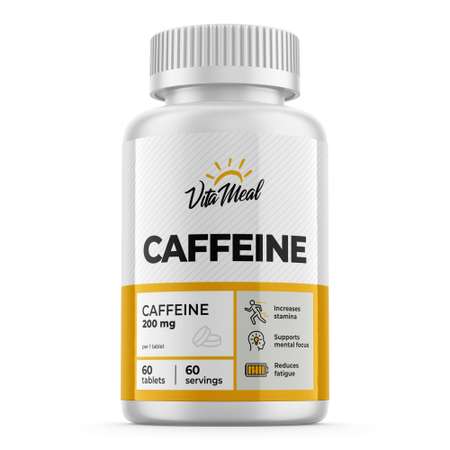 Комплексная пищевая добавка VitaMeal Кофеин 200мг 60 таблеток