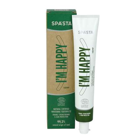Натуральная зубная паста Spasta I am happy enamel strengthening and gum protection Ecocert 75 мл