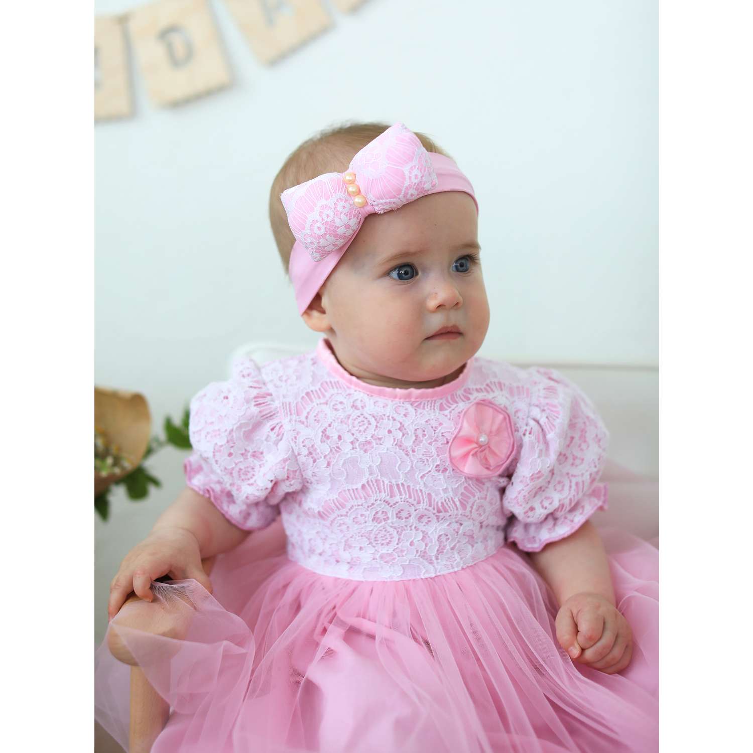 Платье Trendyco kids ТК503/розовый - фото 2