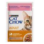 Корм влажный для кошек Cat Chow 85г с лососем и зеленым горошком пауч