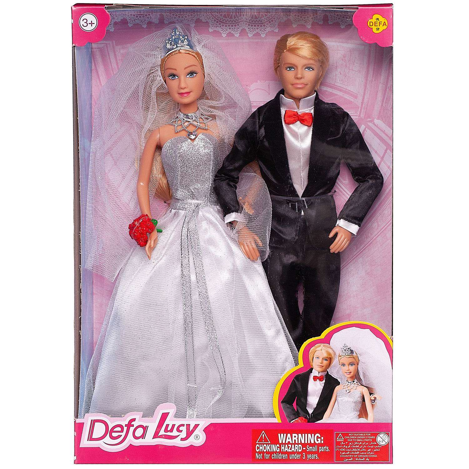 Игровой набор ABTOYS Куклы Defa Lucy Жених и невеста 8305d/белое - фото 1
