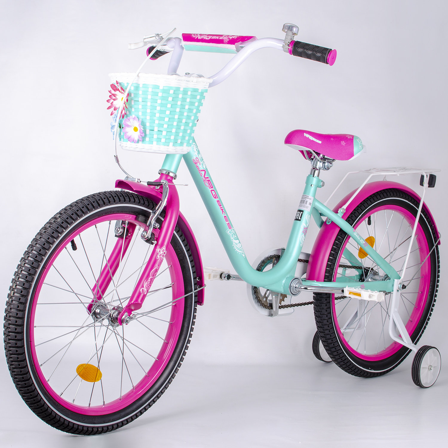 Велосипед NRG BIKES SWAN 20 mint-pink - фото 4