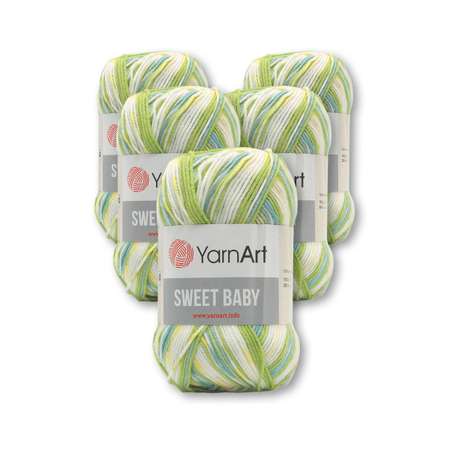 Пряжа для вязания YarnArt Sweet Baby 100 гр 300 м акрил тонкая детская 5 мотков цвет 905