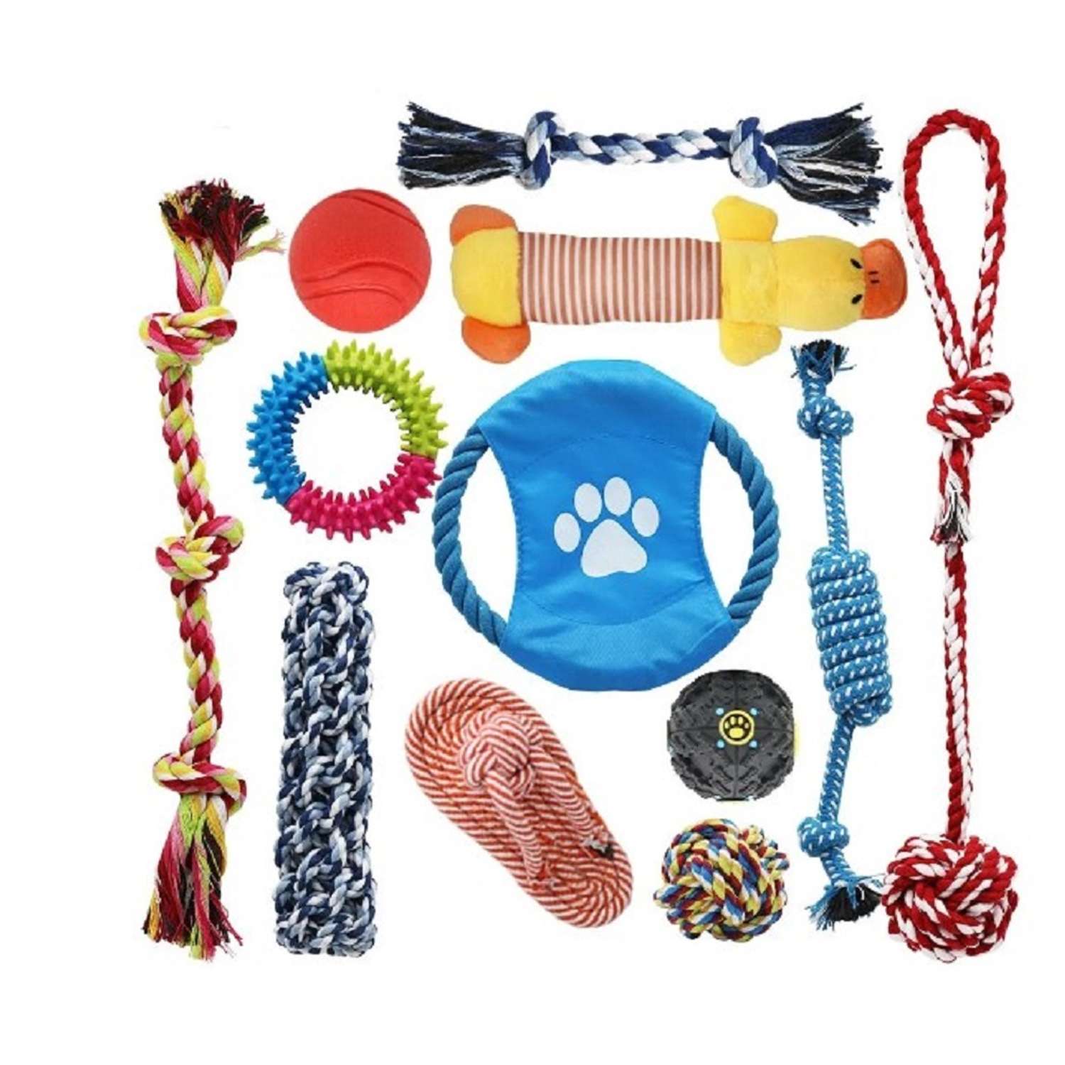 Игрушки для собак ZDK ZooWell набор из 12 предметов - фото 1