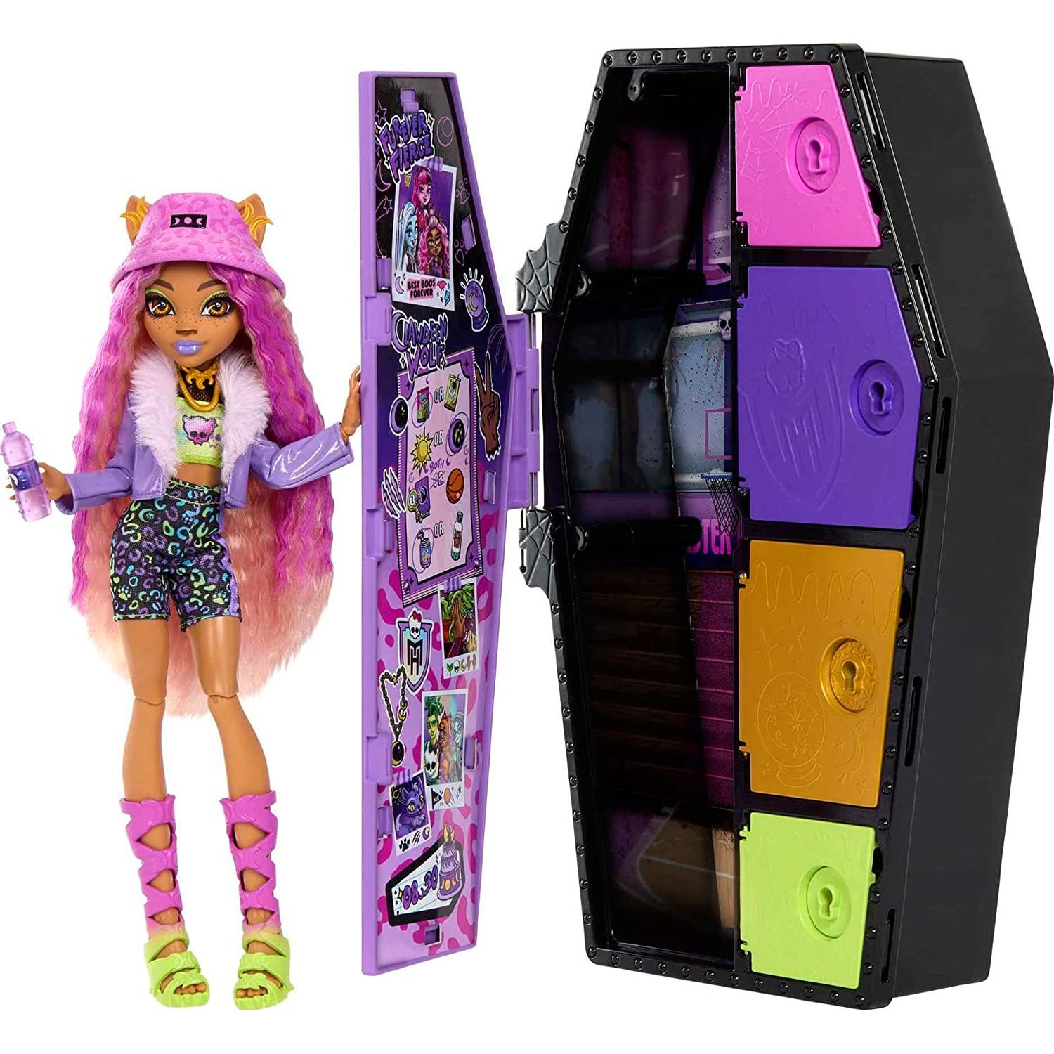 Кукла Monster High Skulltimate Secrets Series 1 Clawdeen HKY61 купить по  цене 4999 ₽ в интернет-магазине Детский мир