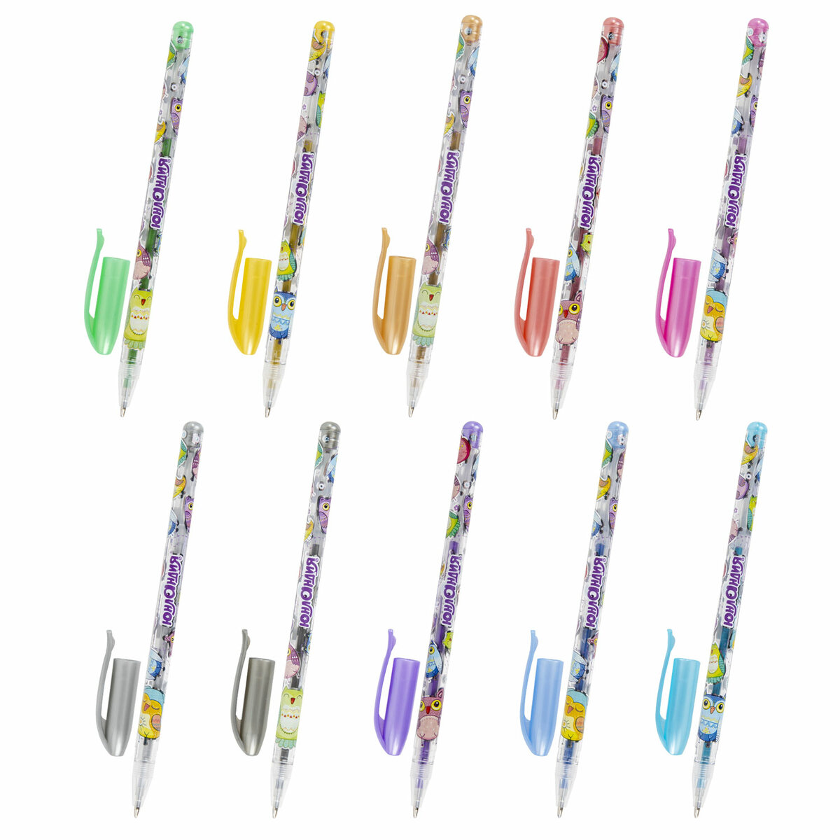 Ручки гелевые Юнландия цветные набор 48 Цветов - фото 9