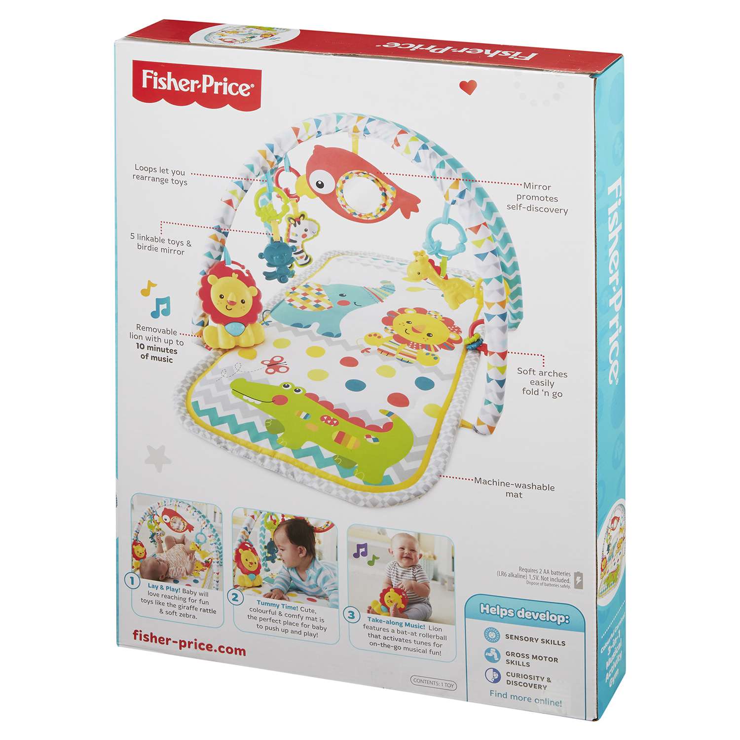 Коврик Fisher Price музыкальный развивающий Цветной карнавал - фото 3