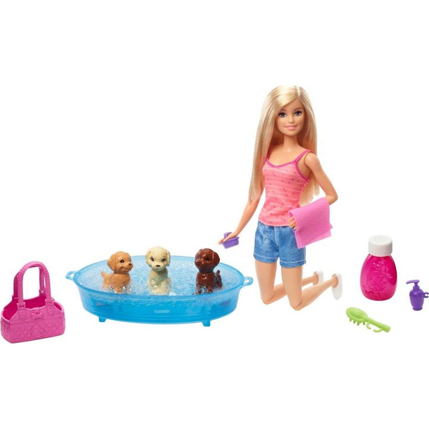 Набор игровой Barbie Купание щенков GDJ37 GDJ37 - фото 4