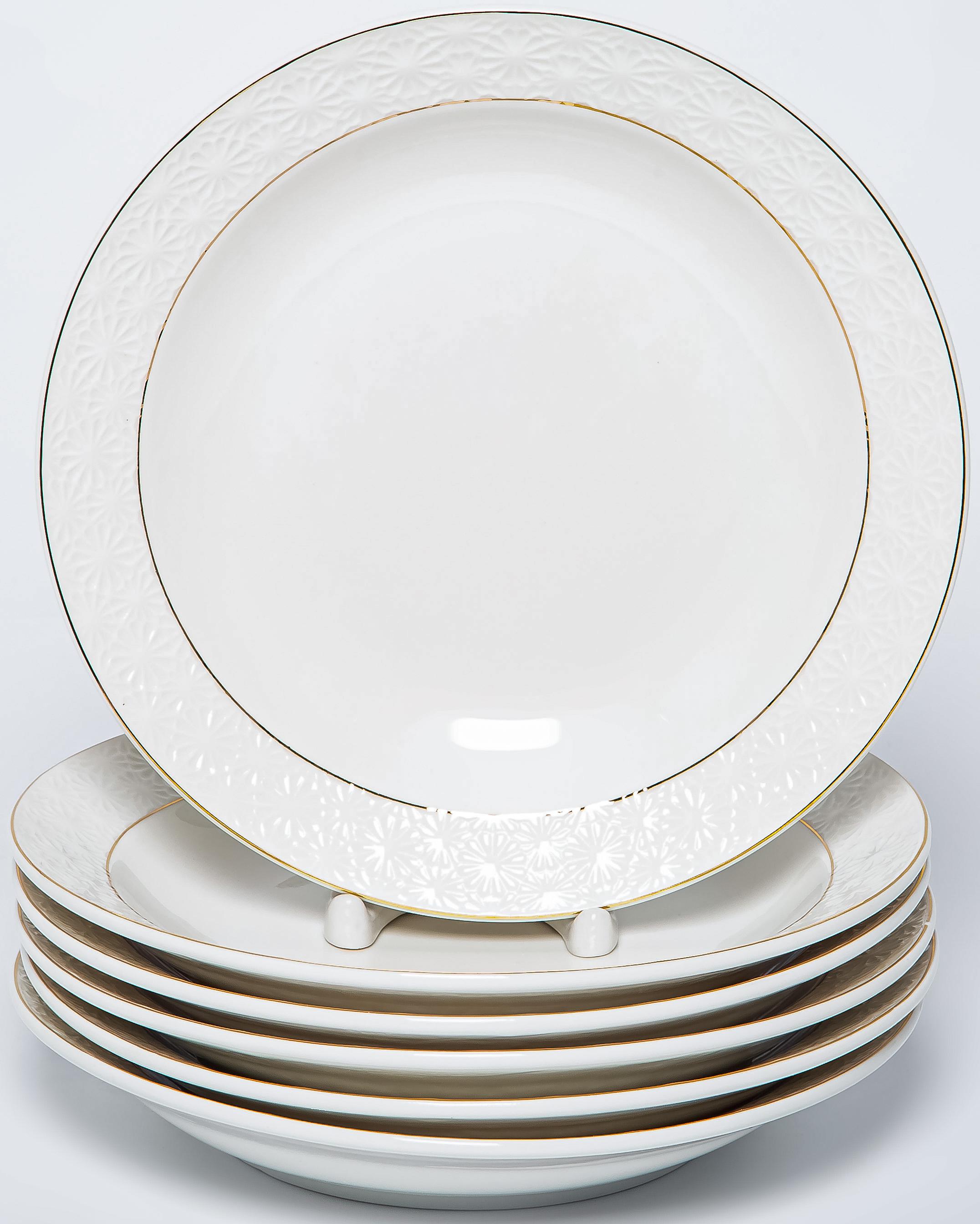 Набор тарелок Balsford глубоких 6 шт белый фарфор - фото 8