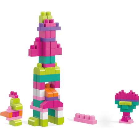 Конструктор Mega Bloks First Builders 60деталей Розовый DCH54