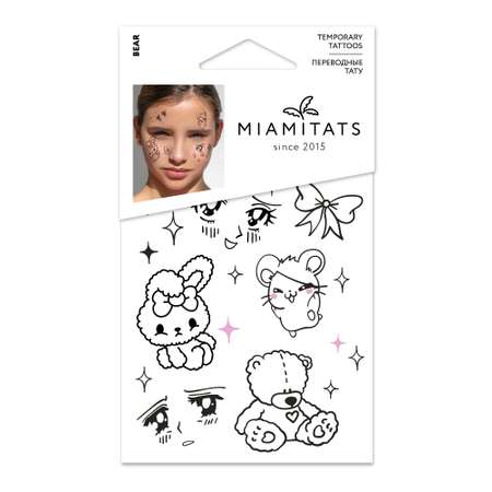 Переводные тату mini MIAMITATS Bear