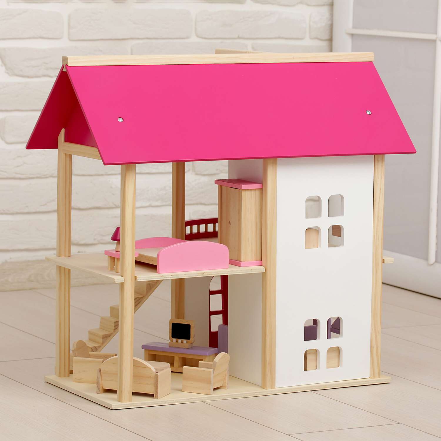 Кукольный домик Sima-Land Розовое волшебство 2826498 - фото 3