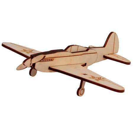 3Д-пазл деревянный Bradex Самолёт ЯК-3 DE 0686
