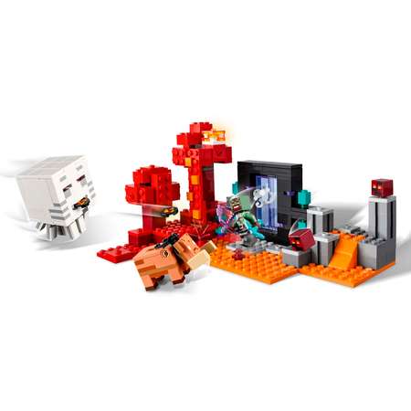 Конструктор детский LEGO Minecraft Засада у Нижнего портала 21255