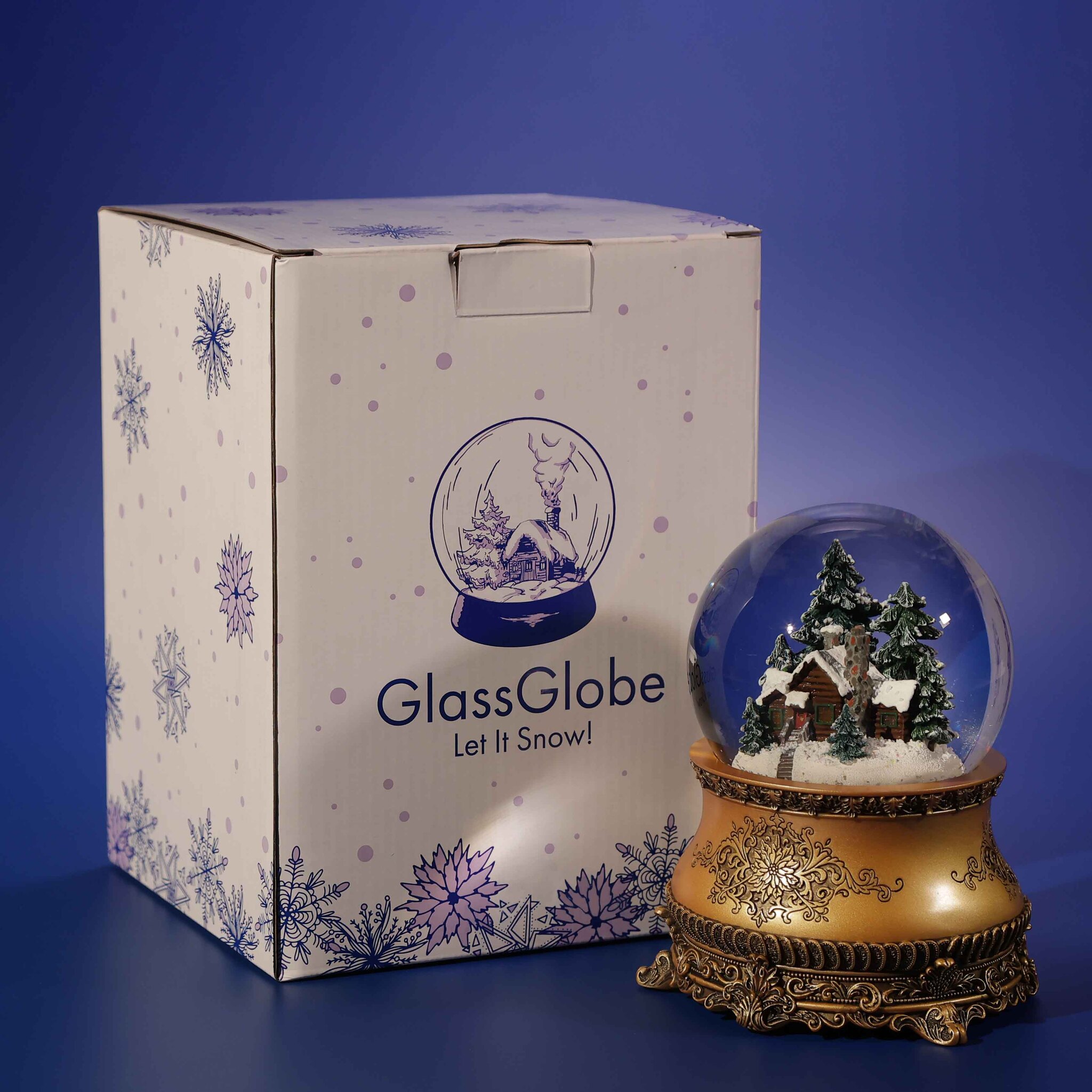 Стеклянный снежный шар Glassglobe Старый дом - фото 7