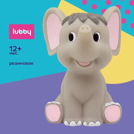 Игрушка для купания Lubby с пищалкой от 12 месяцев Слон 16626