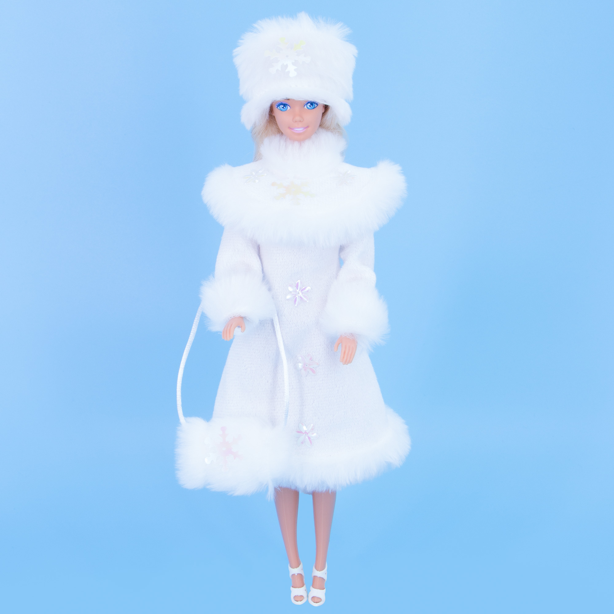 Костюм для куклы Модница 29 см Снегурочка 1405 белый 1405белый - фото 1