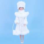 Костюм для куклы Модница 29 см Снегурочка 1405 белый