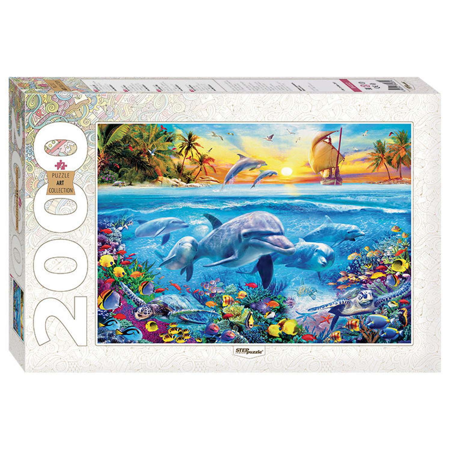 Пазл Step Puzzle Дельфины 2000 элементов 84032 - фото 1