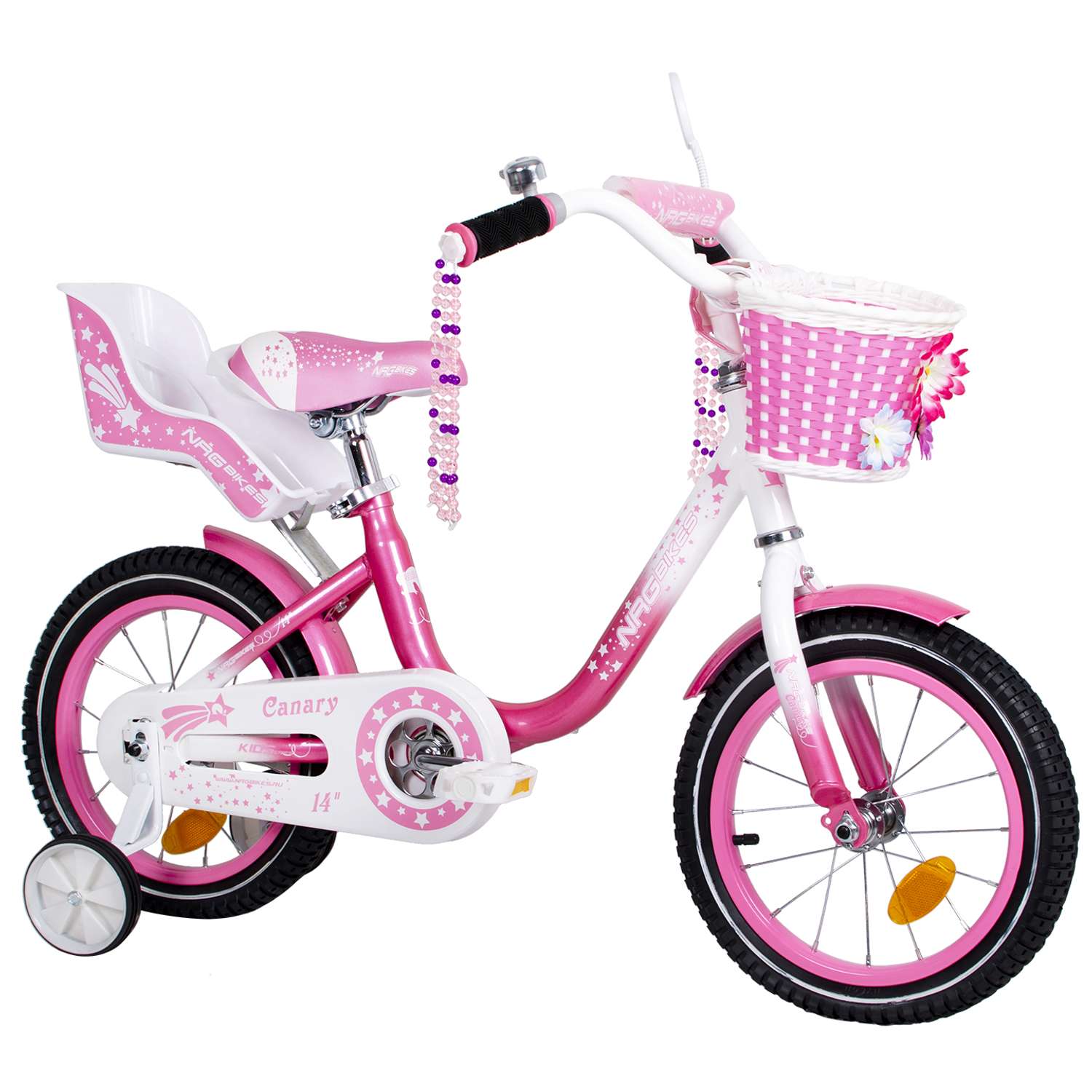 Велосипед NRG BIKES CANARY 14 pink-white - фото 9