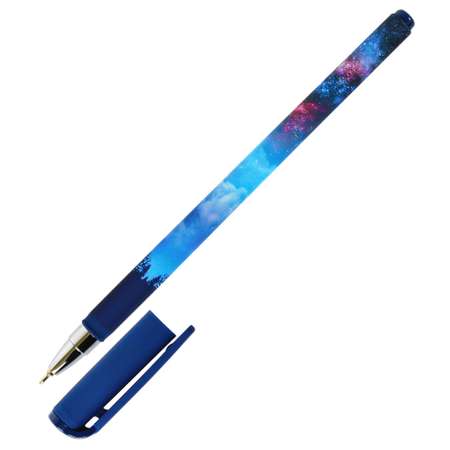 Ручка масляная Lorex Stationery Slim Soft Sky Of Stars Night Синий LXOPSS-SS2