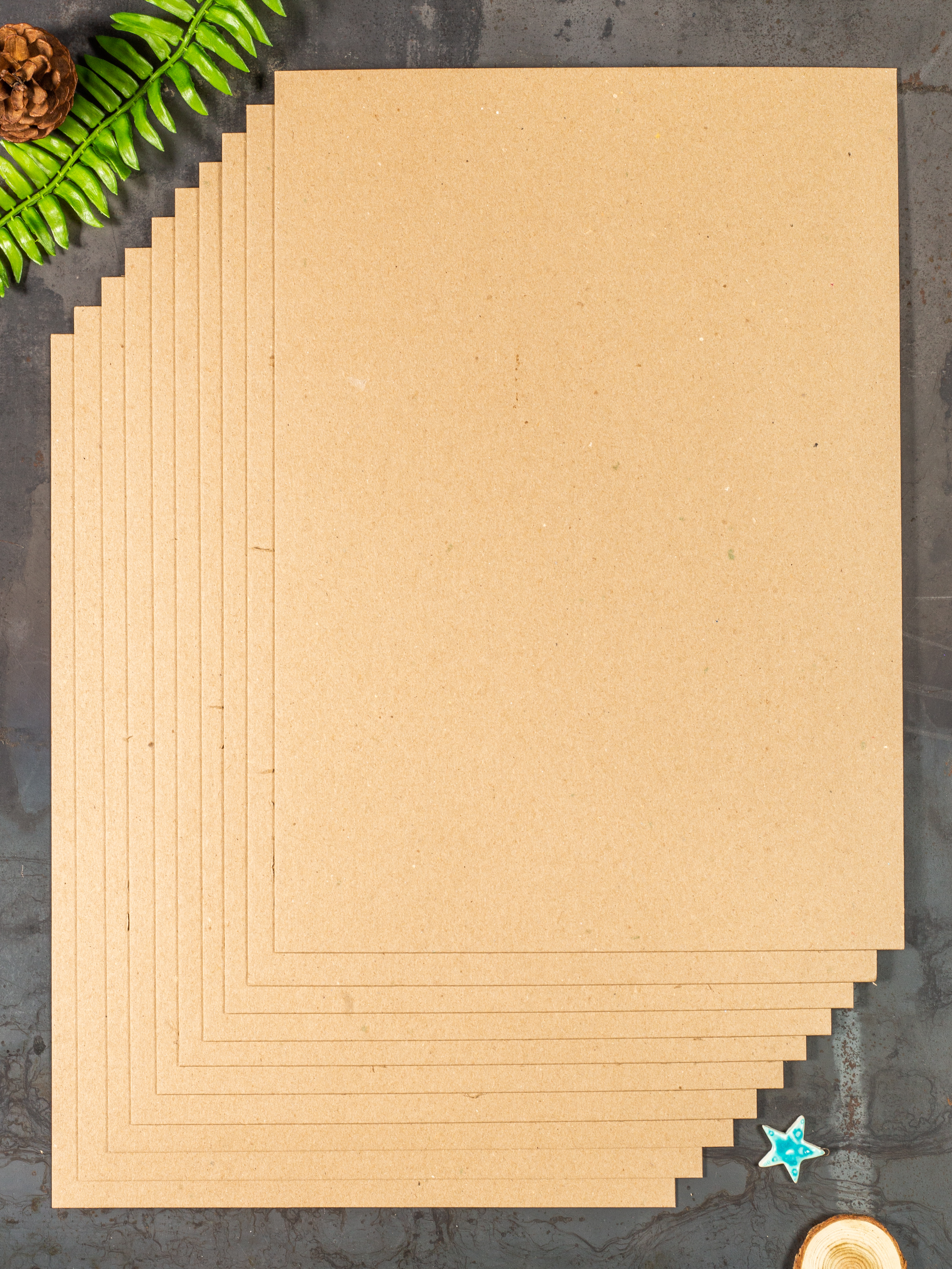 Картон переплетный крафт PaperFox 10 шт - фото 1