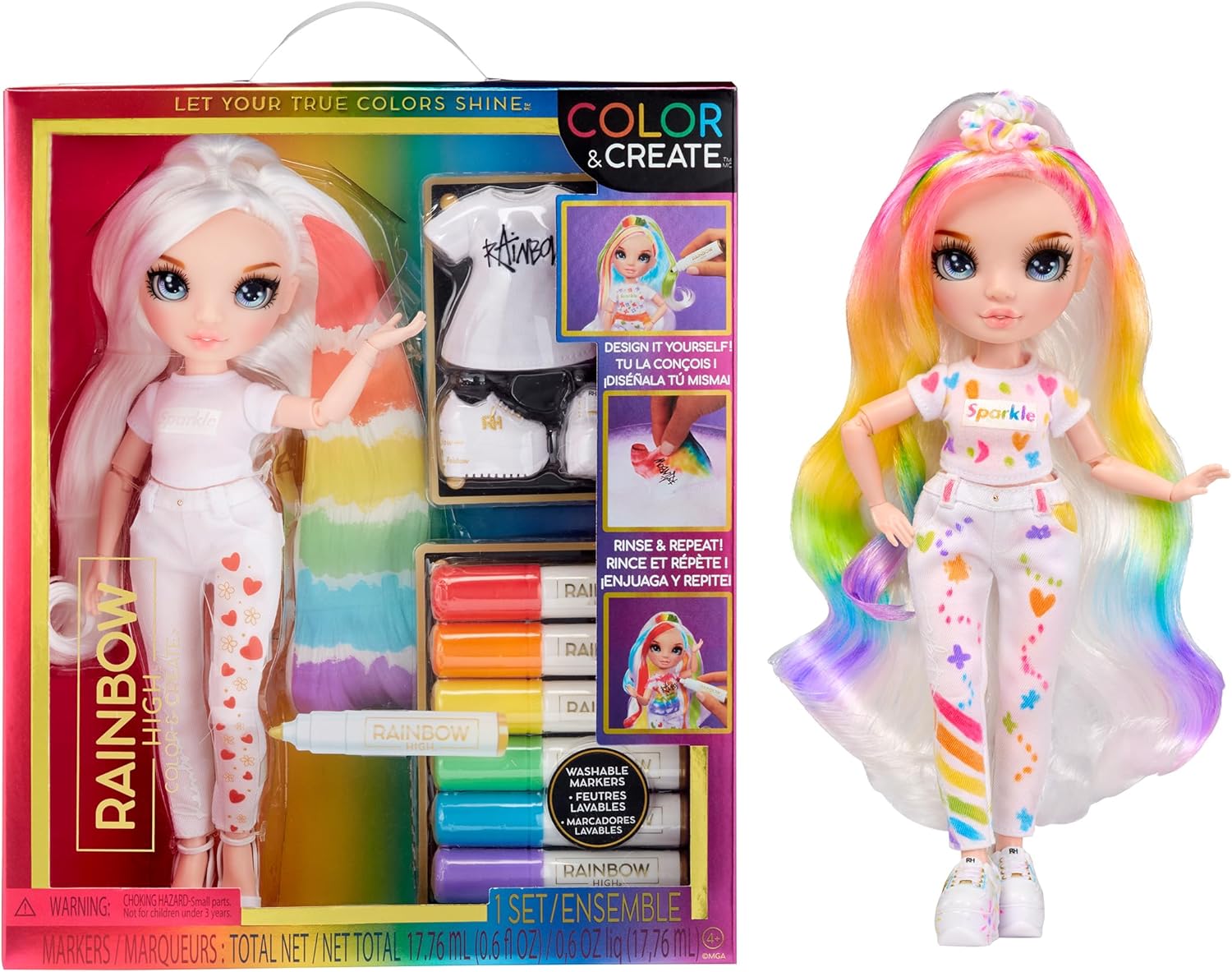 Набор игровой Rainbow High Color and Create 594123EUC купить по цене 4999 ₽  в интернет-магазине Детский мир