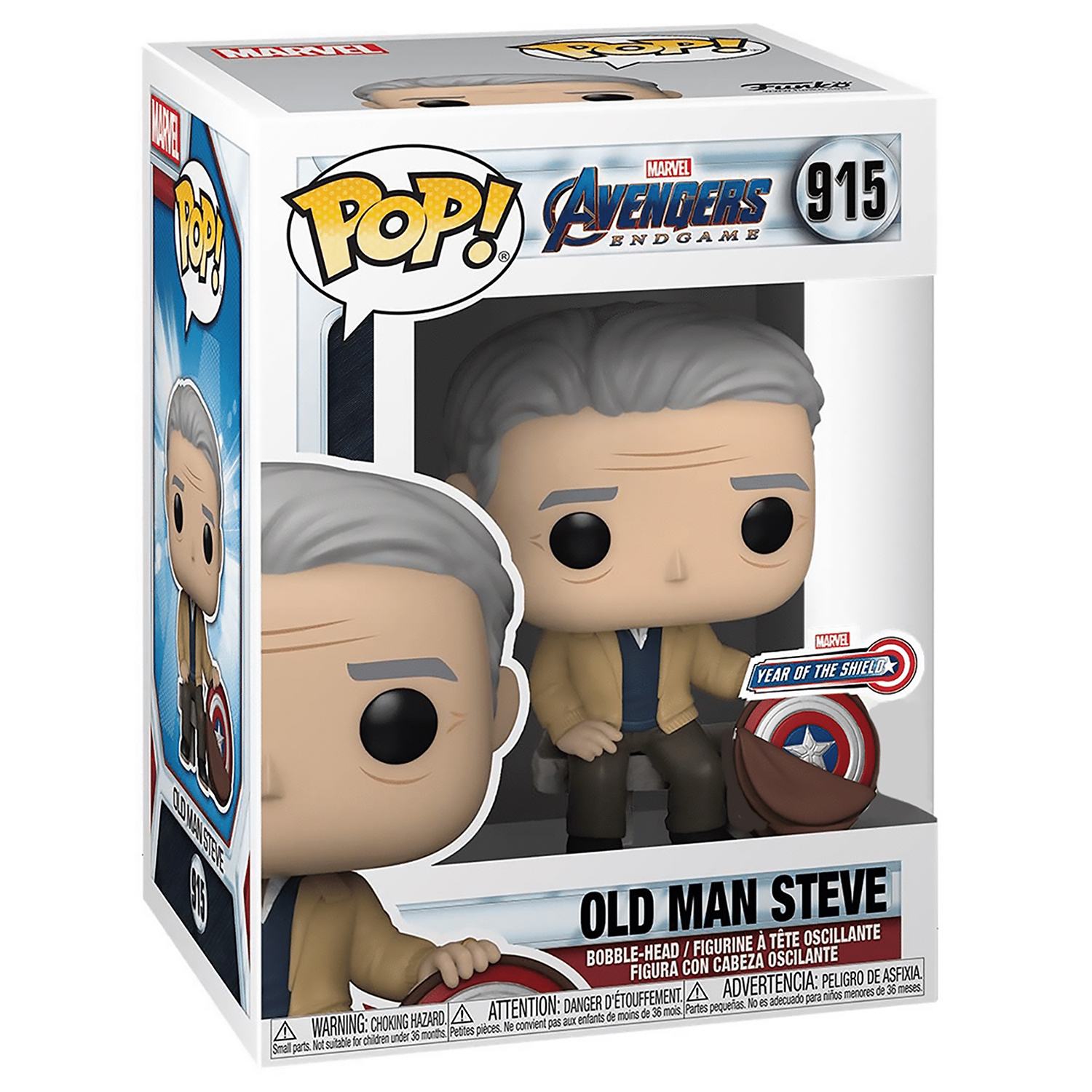 Фигурка Funko POP! Bobble Marvel Avengers Endgame Old Man Steve Year Of The Shield Exc 55481 - фото 2