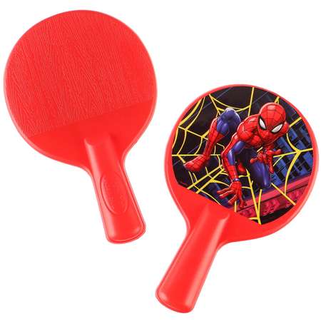 Набор игровой Disney ракетки 8×12 см и два мячика Человек-паук