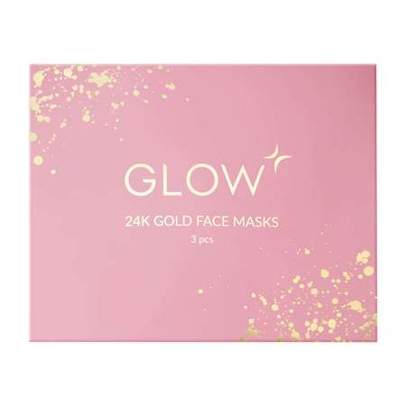 Маска-патч для лица GLOW CARE гидрогелевая с коллагеном 24K GOLD