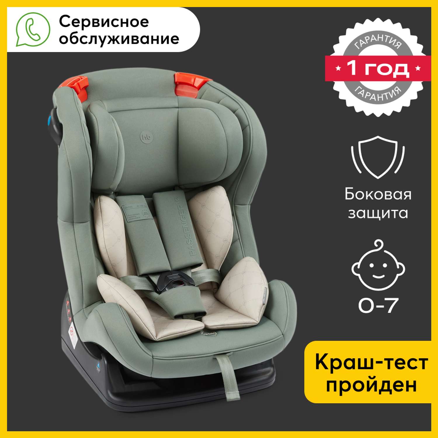 Автокресло Happy Baby Passenger V2 0-25 кг - фото 2