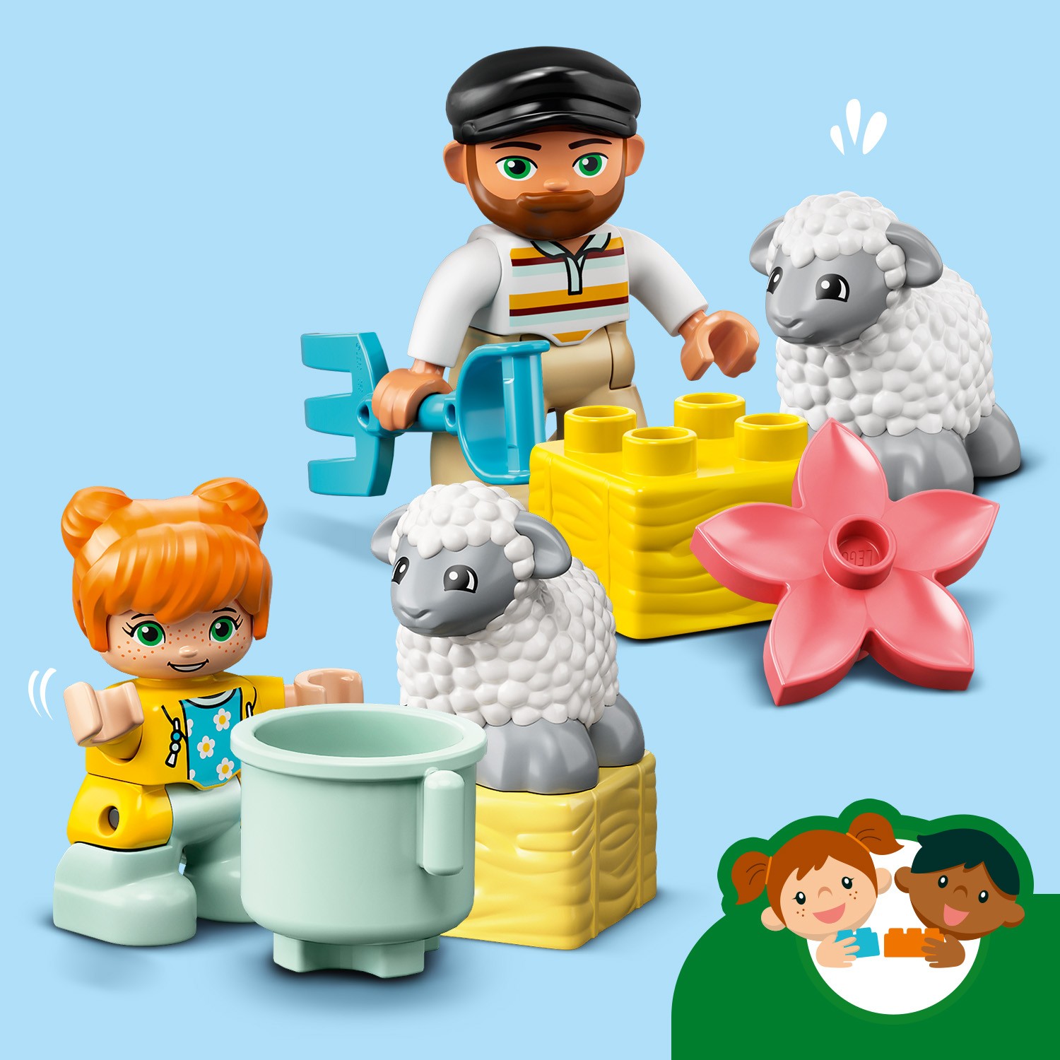 Конструктор LEGO DUPLO Town Фермерский трактор и животные 10950 - фото 10