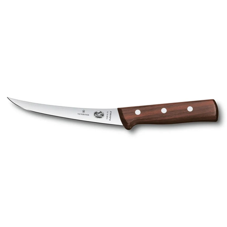 Нож кухонный Victorinox 5.6616.15 стальной разделочный лезвие 150 мм прямая заточка коричневый