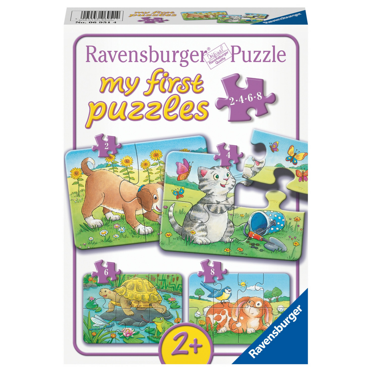 Пазл-игра Ravensburger Милые животные 8элементов 06951 купить по цене 1039  ₽ в интернет-магазине Детский мир