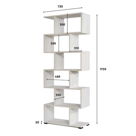 Стеллаж Comfort Avenue Лоренцо Юта 4091 174х73х25