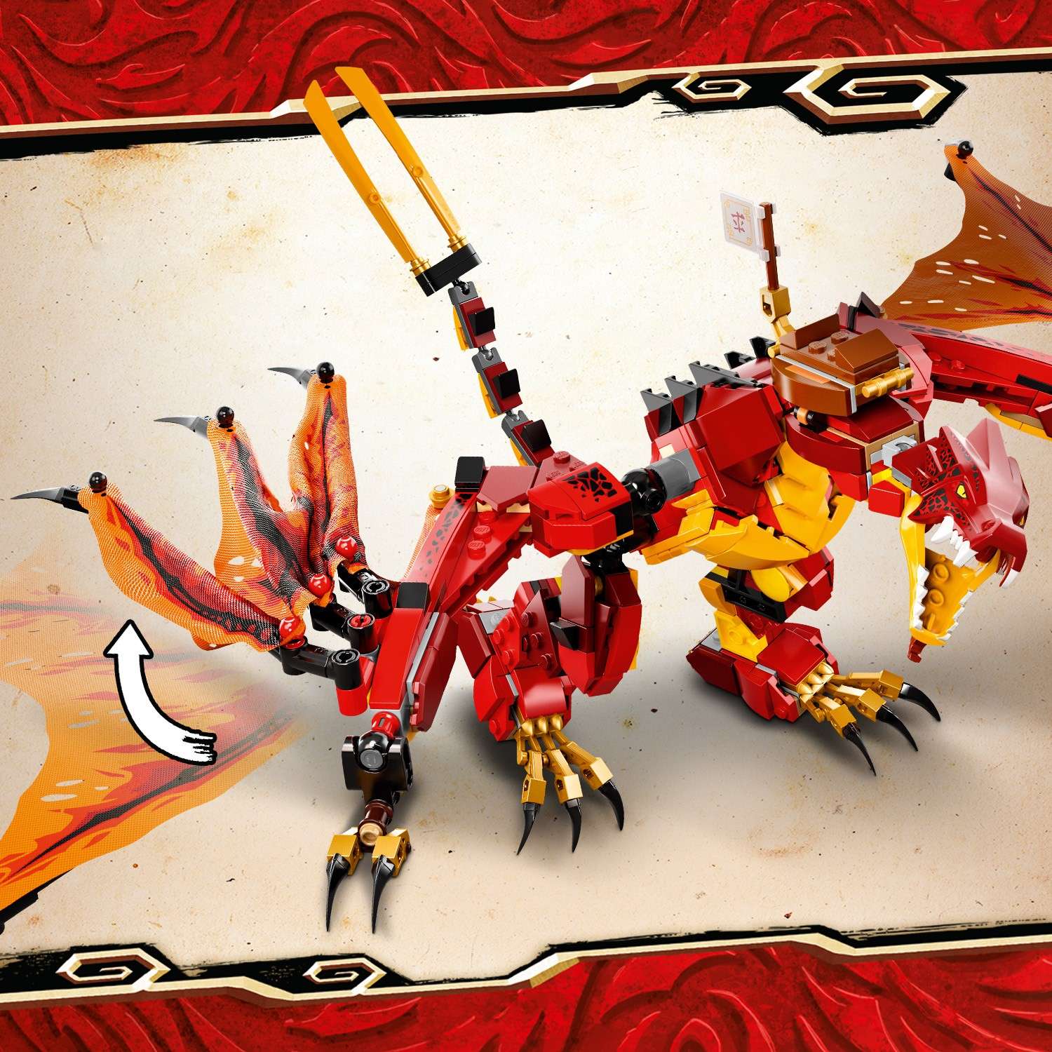 Конструктор LEGO Ninjago Атака огненного дракона 71753 - фото 10