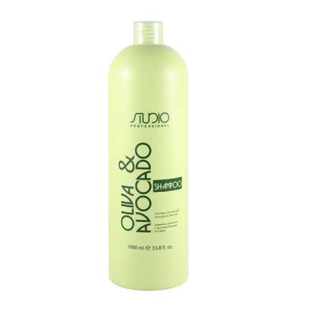 Шампунь увлажняющий Kapous Studio Professional для сухих волос с маслами Авокадо и оливы 1000 мл