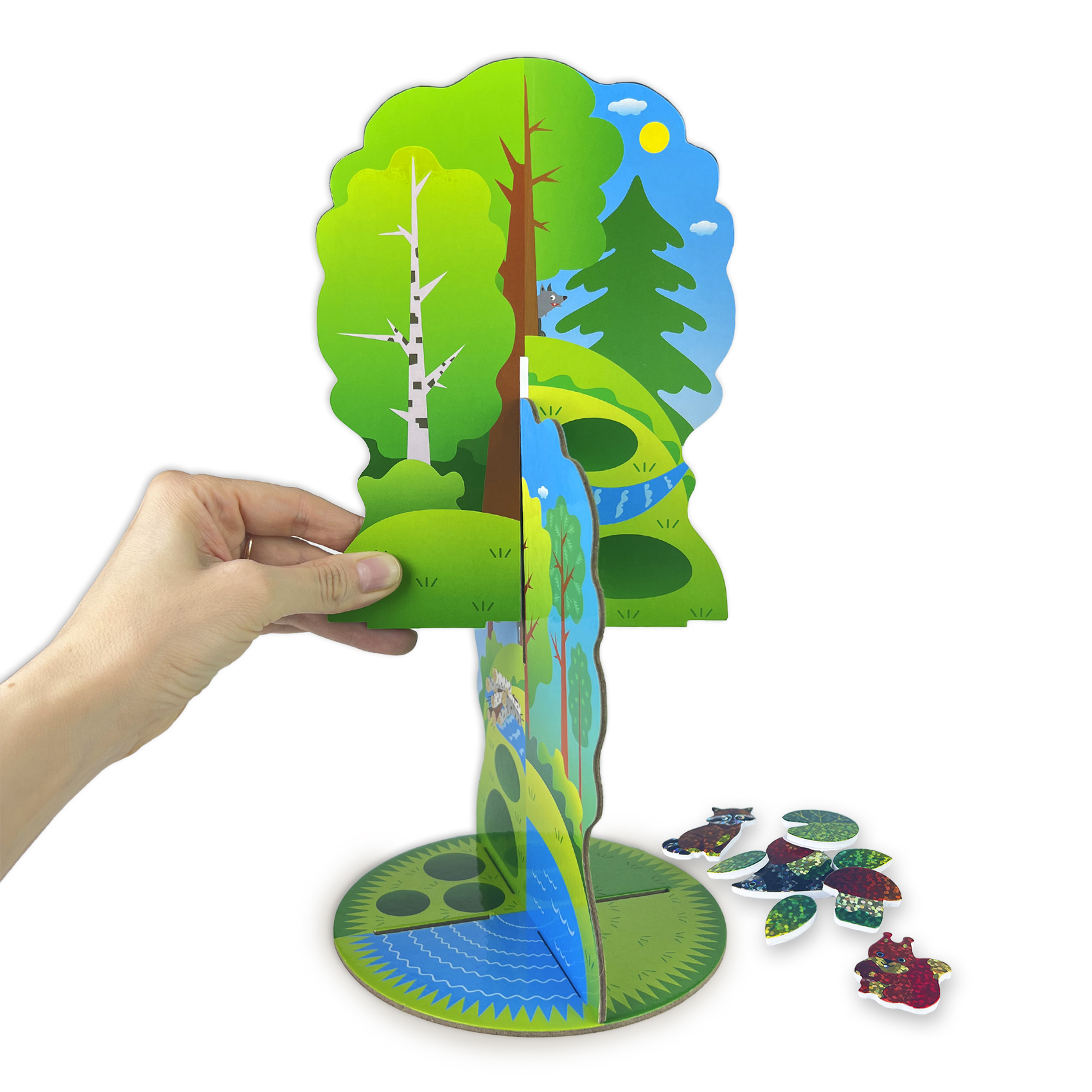 Аппликация 3D Дрофа-Медиа Мягкая картинка. 3D игрушка. В лесу 4380 - фото 9