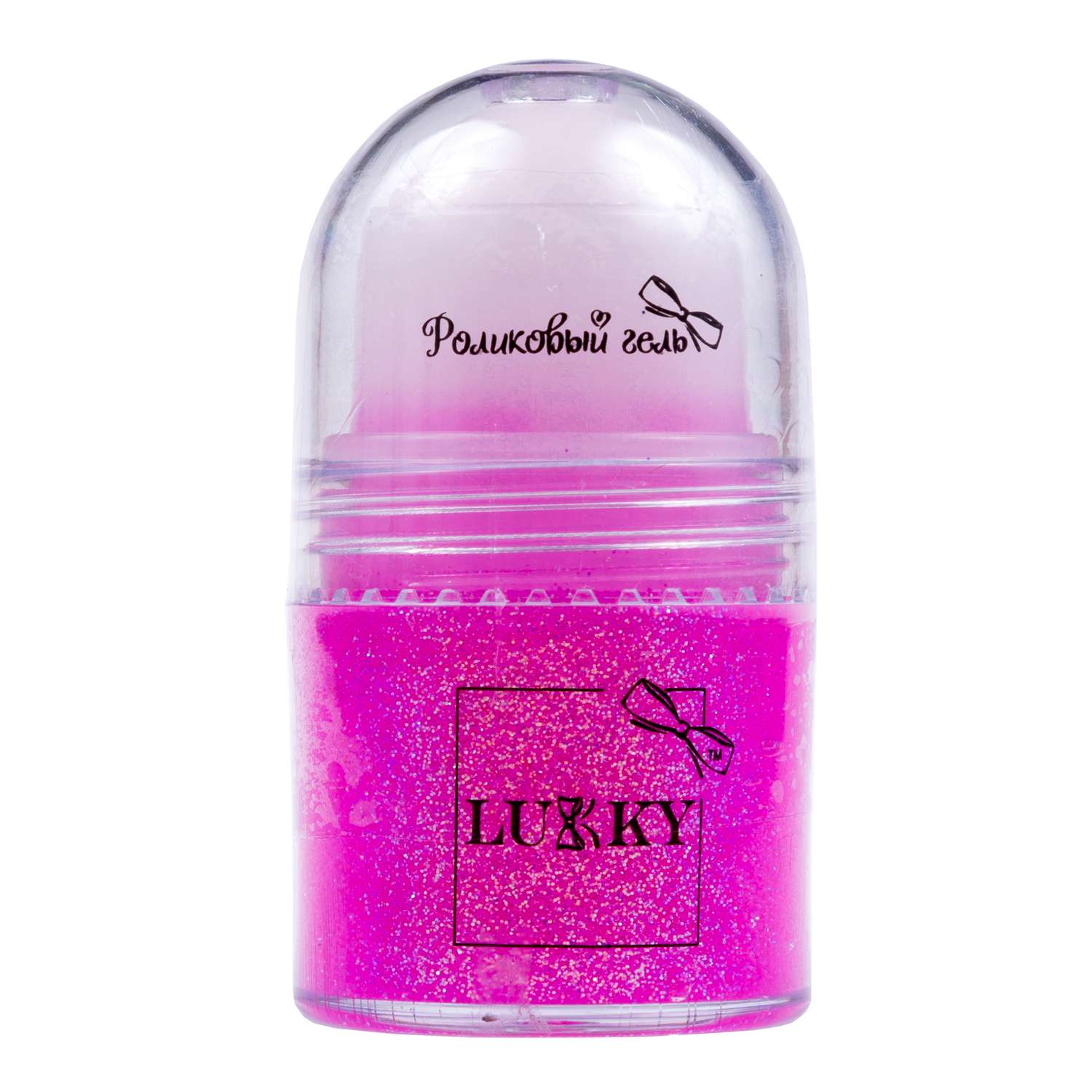 Гель для лица и тела Lukky(LUCKY) с блестками роликовый Розовый Т15373 - фото 1