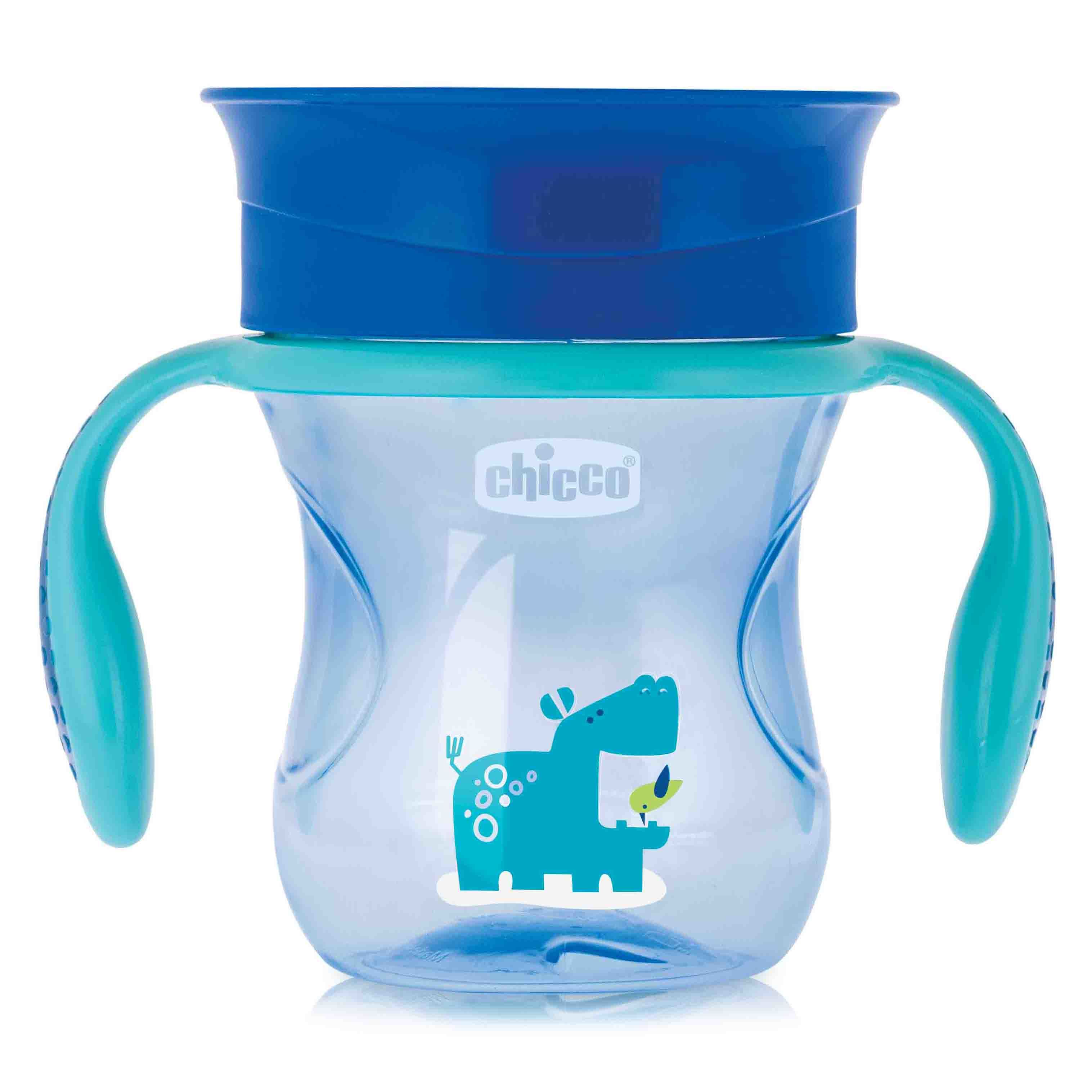 Поильник Chicco Perfect Cup носик 360 266мл с 12месяцев Голубой - фото 1