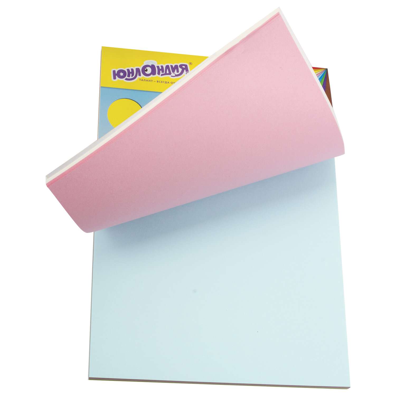 Цветная бумага Юнландия А4 двусторонняя тонированная 100 л 10 цветов - фото 8