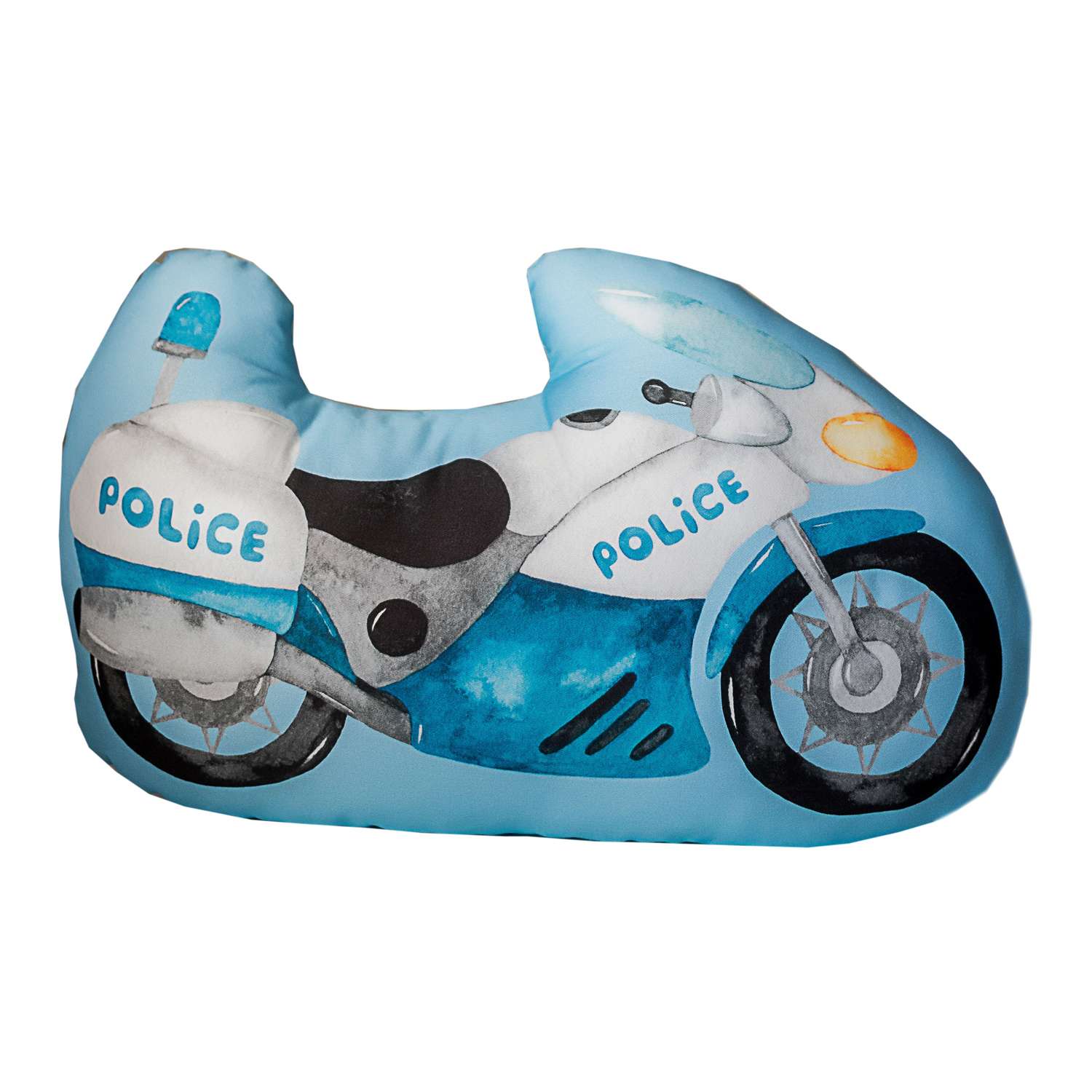 Подушка Умные сны полиция мотоцикл blue - фото 1