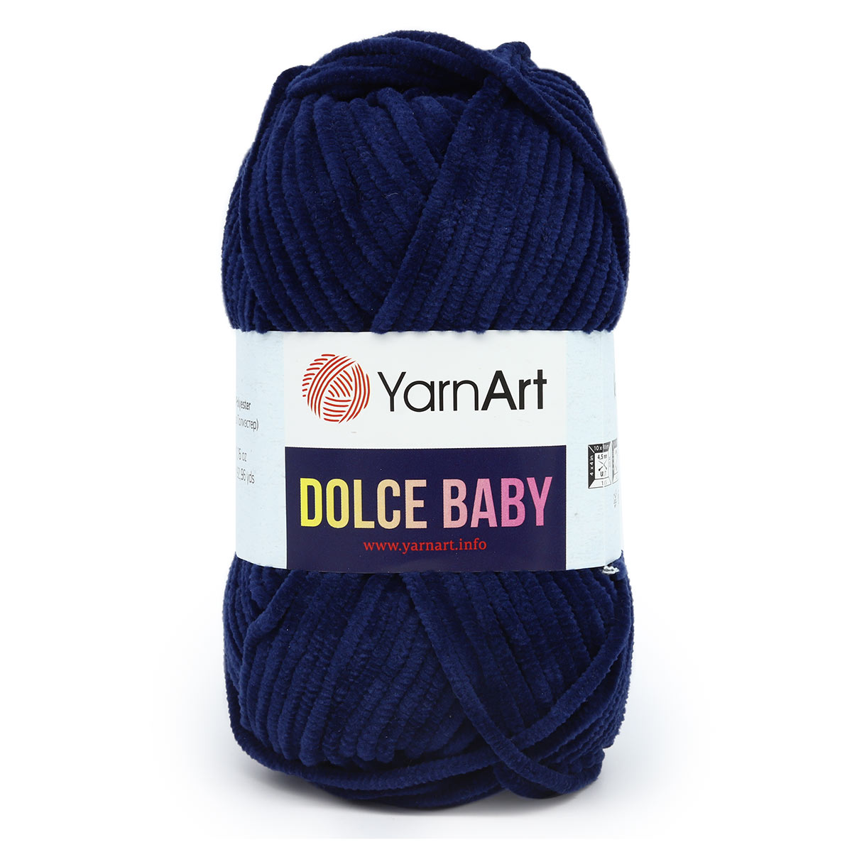 Пряжа для вязания YarnArt Dolce Baby 50 гр 85 м микрополиэстер плюшевая 5 мотков 756 темно-синий - фото 4