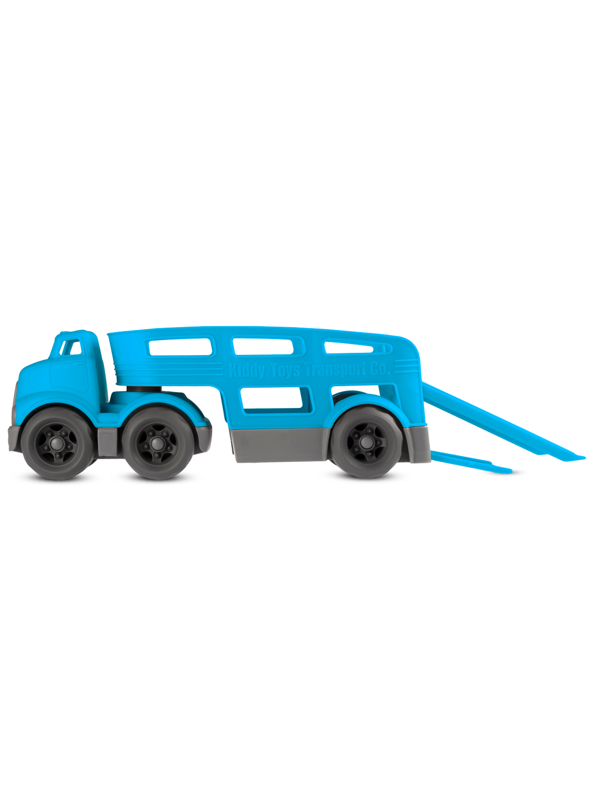 Машинка ДЖАМБО Трейлер голубой в коробке JB5300602 - фото 17