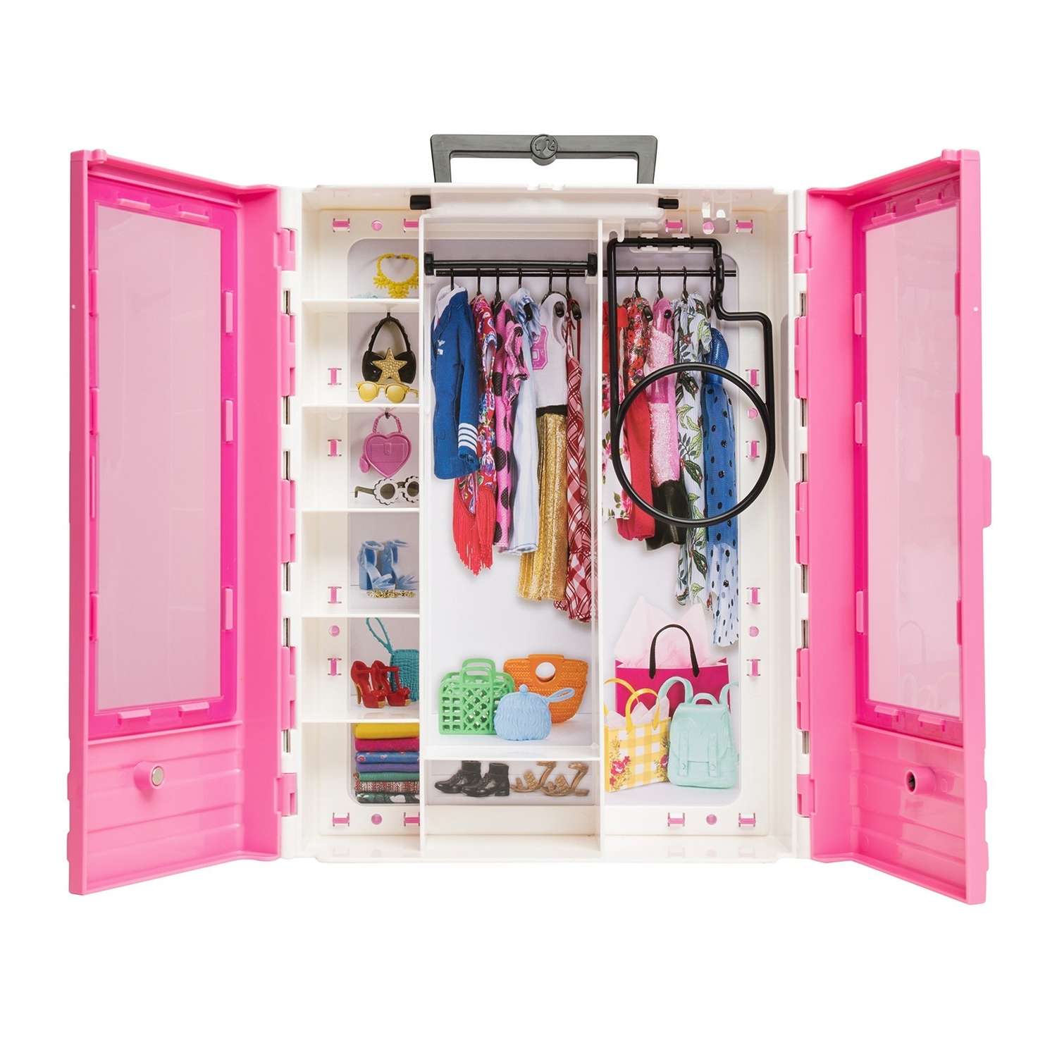 Мебель для куклы Barbie Шкаф модницы Розовый GBK11 GBK11 - фото 6